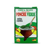 Erva Mate Chimarrão PONCHE VERDE MOÍDA GROSSA Gaúcho 1kg