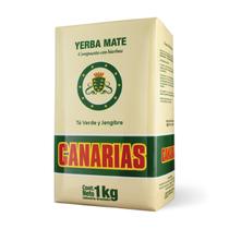 Erva-Mate Com Chá Verde E Gengibre Canarias 1Kg, Composto De Erva Mate, Chá Verde E Gengibre Para Chimarrão, Bege, Ação