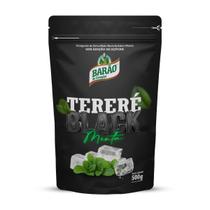 Erva-Mate Tereré Black Menta Barão 500G, Composto De Erva Mate Com Hortelã Sabor Menta Para Tererê, Preto, Sabor Intenso