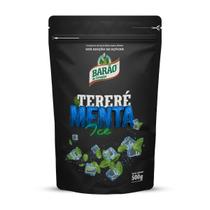 Erva-Mate Tereré Menta Ice Barão 500G, Composto De Erva Mate Com Menta Para Tererê, Azul, Sabor Intenso Com Aroma Natura