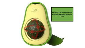 Erva Para Gatos Catnip Bola Bolinha Lambe Lambe Interativo Cor Abacate