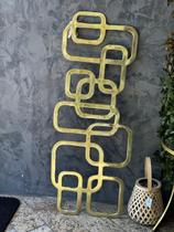 Esc abstrata lego dourada 107x42