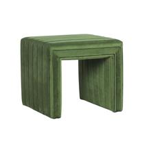 Escabelo Benzara Ada Green Velvet 48cm Escabelo Benzara Ada Green Velvet 48cm