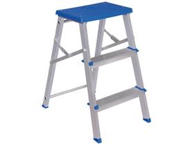 Escada 03 Degraus MOR Alumínio Tipo Banqueta