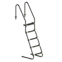 Escada 1 1/2 POL com 5 Degraus em Inox Comfort Home 024414 SODRAMAR