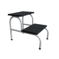 Escada 2 Degraus Antiderrapante Esmaltada