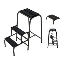 Escada 3 Degraus Dobrável Banqueta Banco Antiderrapante Aço