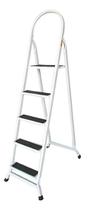 Escada 5 Degraus Para Uso Doméstico Dobrável Ferro Aço