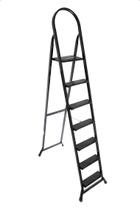 Escada 7 Degraus Para Uso Doméstico Dobrável Ferro Aço