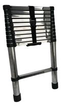 Escada Aço Inox Extensiva Telescópica 11 Degraus 3,2 metros