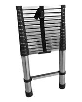 Escada Aço Inox Extensiva Telescópica 15 Degraus 4,4 metros