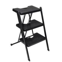 Escada Alcance 3 Degraus Dobrável 120 Kg Preta Anodilar Escada Alcance 3 Degraus Dobrável 120 Kg Preta Anodilar