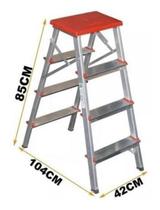 Escada Alumínio 03 Degraus + Banqueta Art Factory