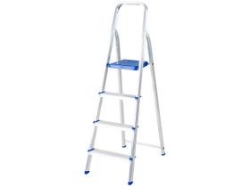 Escada Alumínio 4 Degraus 134cm Mor - Doméstica Leve E Durável Escada Alumínio 4 Degraus 134cm Mor - Doméstica Leve E Durável