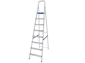 Escada Alumínio 8 Degraus 219cm Mor - Doméstica Leve E Durável