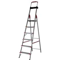 Escada Aluminio Domestica Confort 6 Degraus - Alumasa