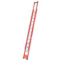 Escada Aluminio e Fibra de Vidro Extensível 7,2 Metros Profissional 23 Degraus com Catraca