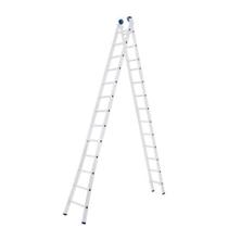 Escada Alumínio Extensiva 13 Degraus 3,9 / 6,45 Metros - Mor - Suporta até 150 Kg