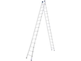 Escada Alumínio Extensiva 15 Degraus 7,57m - Mor - Suporta 150Kg Escada Alumínio Extensiva 15 Degraus 7,57m - Mor - Suporta 150Kg