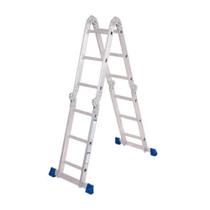 Escada Alumínio Multifuncional 4x3 12 Degraus 3,37m - MOR