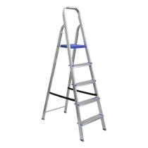 Escada Alumínio Pratik 5 Degraus Uso Doméstico Escada Alumínio Pratik 5 Degraus Uso Doméstico