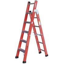 Escada Americana Multiuso Em Fibra 6/10 Degraus Capacidade 110Kg Worker