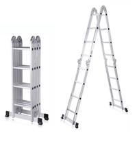 Escada Articulada 4x4 de Alumínio Multifuncional 16 Degraus e Altura de 4,90 Metros Escada Articulada 4x4 de Alumínio Multifuncional 16 Degraus e Altura de 4,90 Metros