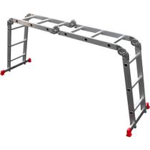 Escada Articulada 8 Em 1 Alumínio 3,26m 12 Degraus Worker Escada Articulada 8 Em 1 Alumínio 3,26m 12 Degraus Worker