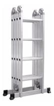 Escada Articulada de Alumínio Multifuncional 16 Degraus 4,70 Metros de Altura - +gardenlife