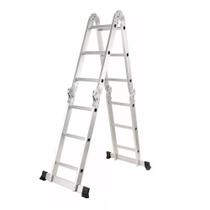 Escada Articulada Multifuncional 4x3 Alumínio Fortt 12 Degraus 3.34m - EAM4X3 Escada Articulada Multifuncional 4x3 Alumínio Fortt 12 Degraus 3.34m - EAM4X3