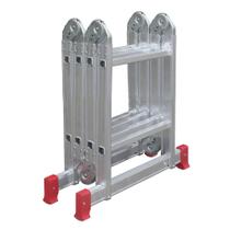 Escada Articulada Multifuncional  Alumínio Compacta 13 posições  8 DEGRAUS Botafogo Lar e Lazer