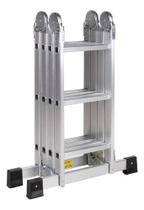 Escada Articulada Multifuncional de Alumínio 4x3 12 Degraus - GARDENLIFE