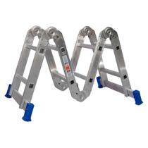 Escada Articulada Pratik Alumínio, 2x4, 8 Degraus