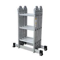 Escada Articulada Prime Botafogo Aluminio 12 Em 1 3x4 12 Degraus