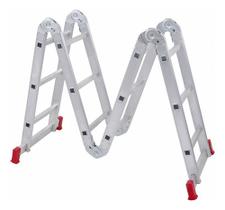 Escada Articulavel 12 Degraus 4x3 Aluminio 3,23m Botafogo