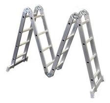 Escada Articulavel 16 Degraus 4x4 Aluminio 4,48m Reisam Escada Articulavel 16 Degraus 4x4 Aluminio 4,48m Reisam