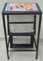 Escada banco, 3 degraus de escada na cor preto, o mais resistente , pode subir até 120 kilos Escada banco, 3 degraus de escada na cor preto, o mais resistente , pode subir até 120 kilos