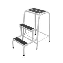 Escada Banqueta 3 Degraus Dobrável De Aço Banquinho Banco Escadinha Prática Leve Forte Escada Banqueta 3 Degraus Dobrável De Aço Banquinho Banco Escadinha Prática Leve Forte