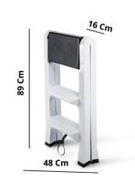 Escada Banqueta Agraplast 3 Degraus Plástico Dobrável Escada Banqueta Agraplast 3 Degraus Plástico Dobrável