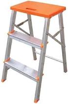 Escada banqueta aluminio agata - 3 degraus