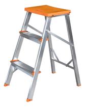 Escada Banqueta de Alumínio 2 Degraus Patamar BAQ003 Ágata