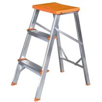 Escada Banqueta De Alumínio com 3 Degraus Antiderrapantes - BAQ003 - AGATA