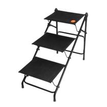 Escada big para pets tubline pet preto suporta até 40 kg