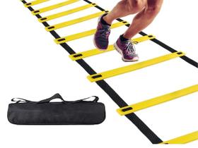 Escada De Agilidade Flexivel 12 Degraus Bravus Com Sacolinha