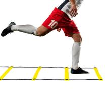 Escada de Agilidade Nylon Regulavel Para Treino Funcional Degraus Ajustáveis Futebol Futsal Funcional Aeróbico