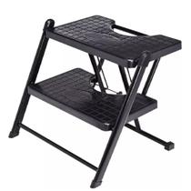 Escada De Alcance 2 Degraus Preta Anodilar Escada De Alcance 2 Degraus Preta Anodilar