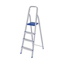 Escada De Alumínio 4 Degraus Tesoura Capacidade 120 kg Mor