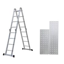 Escada De Aluminio Articulada 4x4 16 Degraus 4,32M C/Plataforma