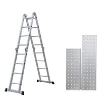 Escada De Aluminio Articulada 4x4 16 Degraus C/Plataforma
