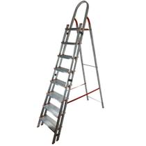 Escada de alumínio com 8 degraus duplos residencial - EMD008
